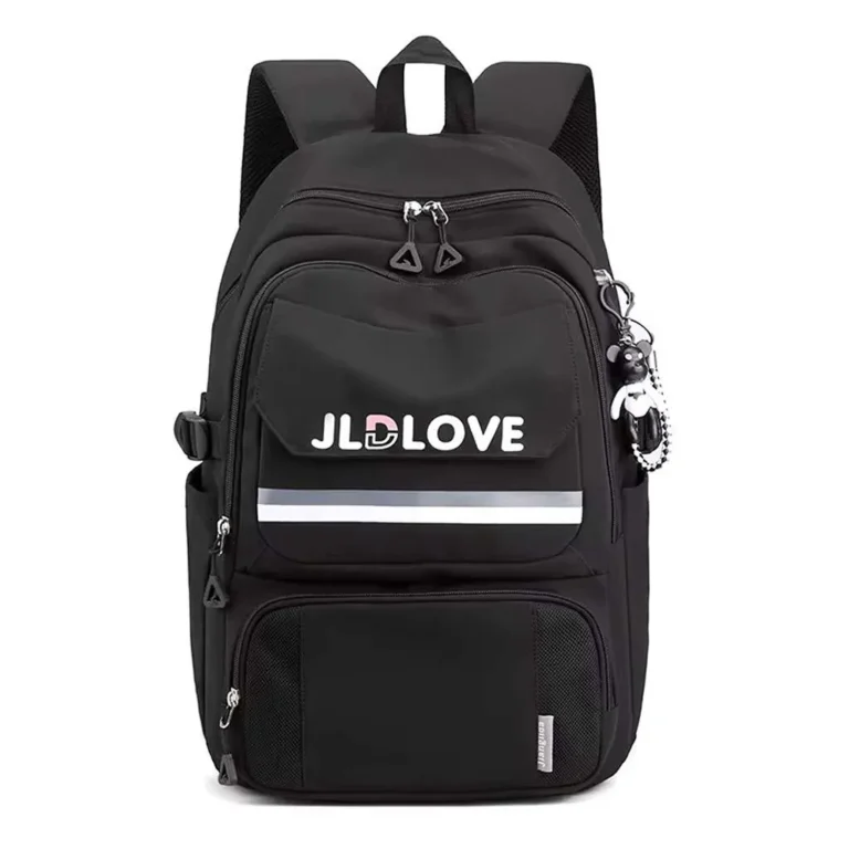 کوله پشتی مینیمال و جذاب طرح love کد 9397 مشکی