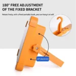 پروژکتور شارژی خورشیدی 1200 وات LED با چهار حالت نوردهی - Image 14