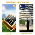 پروژکتور شارژی خورشیدی 1200 وات LED با چهار حالت نوردهی - Image 12
