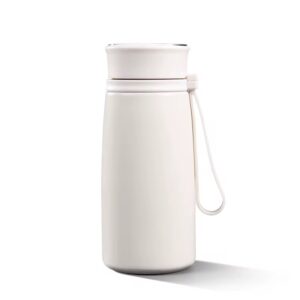 تراول ماگ مینیمال 300ml رنگ سفید نمای رو به رو