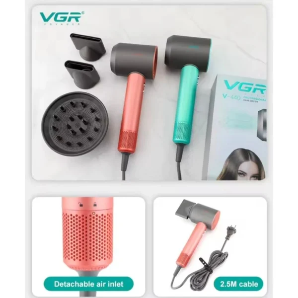 سشوار حرفه‌ ای وی جی آر مدل V-440-6