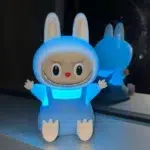 چراغ خواب سیلیکونی طرح لبوبو با نور رنگی7