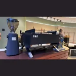 اسپرسو ساز صنعتی دو گروپ مولتی بویلر مدل T&Z KT-3 کد 1993 نمای نصب شده