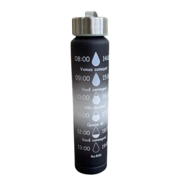 قمقمه اسپرت طرح مات حجم 300Ml رنگ مشکی طوسی