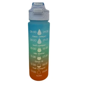 قمقمه اسپرت طرح مات حجم 800Ml نارنجی آبی