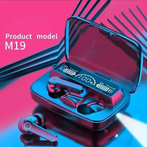 ایرپاد بی‌سیم M19 فست شارژ دارای پاور بانک 4