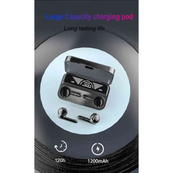 ایرپاد بی‌سیم M29 PRO فست شارژ دارای پاور بانک و چراغ قوه 5