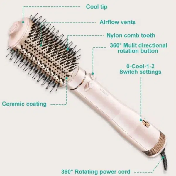 برس چرخشی و سشوار وی جی آر مدل V-494-1