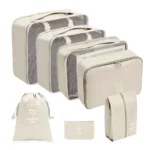 نظم دهنده چمدان مدل 8 تکه رنگ کرم