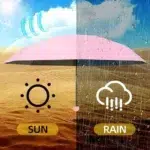 چتر تاشو کپسولی ضد آفتاب و باران کد 3408-9