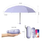 چتر تاشو کپسولی ضد آفتاب و باران کد 3408-13