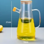 روغن ریز پیرکس درب بامبو 900ml نمای ابعاد
