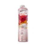 شیکر شارژی نینجا مدل BC251 گنجایش 650 Ml رنگ صورتی نمای رو به رو