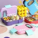 ظرف غذا استیل 2 محفظه ای ساده