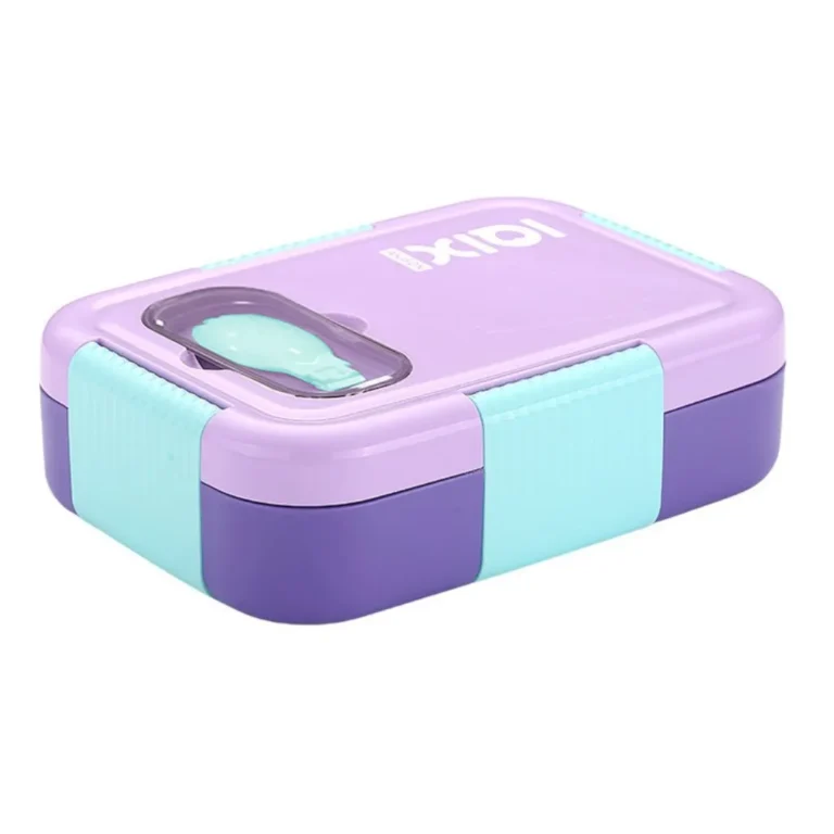 ظرف غذا استیل 3 محفظه ای مینیمال رنگ بنفش یاسی