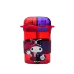 قمقمه دو مخزنه فانتزی طرح کارتونی رنگ قرمز بنفش