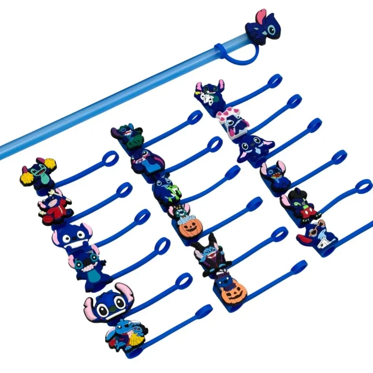 پک 5 عددی سر نی سیلیکونی تامبلر استنلی طرح استیچ 1