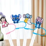 پک 5 عددی سر نی سیلیکونی تامبلر استنلی طرح استیچ نمای 19