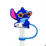 پک 5 عددی سر نی سیلیکونی تامبلر استنلی طرح استیچ نمای 2