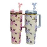 ماگ اورجینال استنلی LOVESHACKFANCY طرح Flowers مدل Quencher گنجایش 40oz - Image 7
