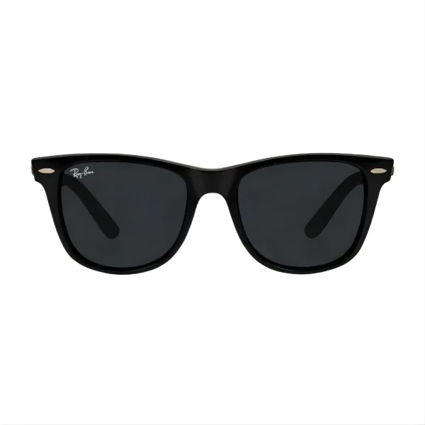 عینک آفتابی ریبن Wayfarer مدل RB2140 اورجینال رنگ مشکی براق نمای رو به رو