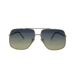 عینک آفتابی لویی ویتون Aviator مدل Z2051U نمای رو به رو عدسی آبی