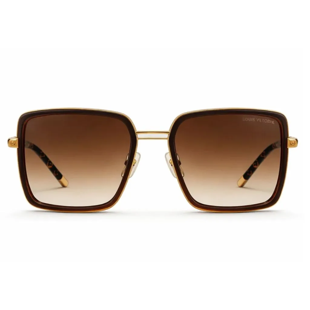 عینک آفتابی لویی ویتون مربعی2 عینک آفتابی لویی ویتون مربعی مدلZ2212U نمای رو به رو