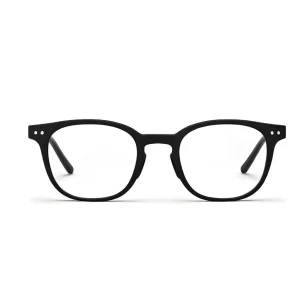 فریم عینک طبی مشکی کد 8344 نمای رو به رو رنگ مشکی مات