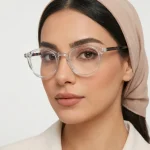 فریم عینک طبی گرد شفاف مدل Classic Round