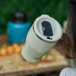 ماگ قهوه استیل دوجداره TYESO درب دار 500ml - Image 8