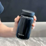 مینی فلاسک شاین دار برند mio mio رنگ مشکی