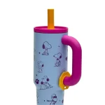 تامبلر نی دار ضد نشت Snoopy استیل 40oz-جزئیات آبی