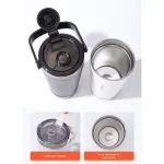 تراول ماگ استیل چند منظوره 650ML ضد نشت داخل