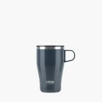 ماگ قهوه استیل دوجداره TYESO درب دار 400ml طوسی