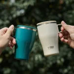 ماگ قهوه استیل دوجداره TYESO درب دار 500ml - Image 11
