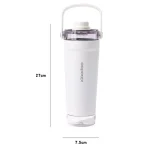 تراول ماگ استیل چند منظوره 650ML ضد نشت-ابعاد