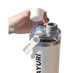 بطری آب ورزشی استیل 800ML دسته دار نمای جزئیات