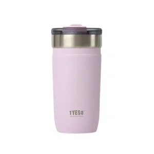 تراول ماگ استیل تایسو دوجداره 550ml رنگ یاسی نمای رو به رو