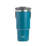 تراول ماگ استیل دو حالته تایسو 1050ML دسته دار نمای رو به رو رنگ آبی