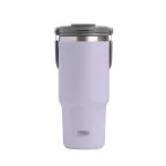 تراول ماگ استیل دو حالته تایسو 1050ML دسته دار نمای رو به رو رنگ یاسی