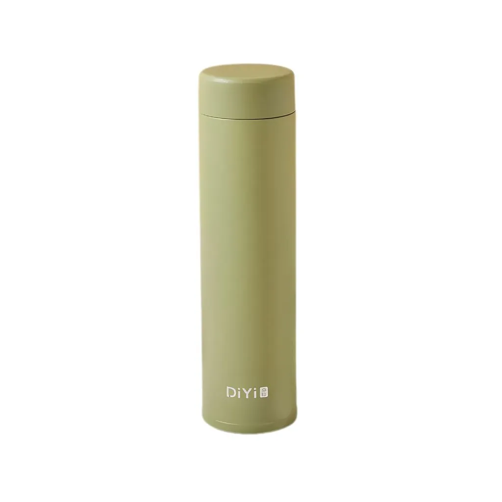 تراول ماگ استیل مینیمال Diyi 180Ml (3) مینی فلاسک قلمی Diyi گنجایش 180Ml نمای رو به رو رنگ سبز سدری