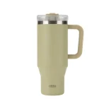 تراول ماگ تامبلر تایسو 1200ML نمای رو به رو رنگ خاکی