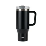 تراول ماگ تامبلر تایسو 1200ML نمای رو به رو رنگ مشکی