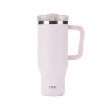 تراول ماگ تامبلر تایسو 1200ML نمای رو به رو رنگ صورتی روشن