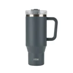 تراول ماگ تامبلر تایسو 1200ML نمای رو به رو رنگ مشکی
