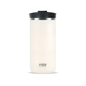 فرنچ پرس مسافرتی استیل تایسو 600ML نمای رو به رو رنگ کرم