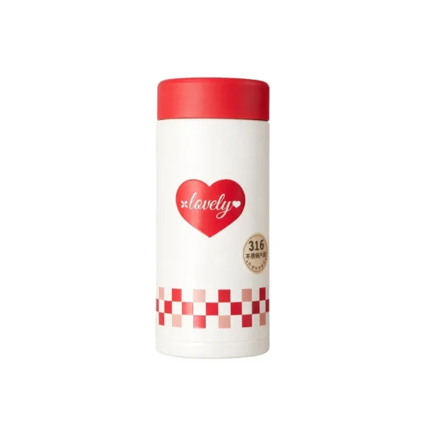 مینی فلاسک استیل Diyi طرح Lovely نمای رو به رو