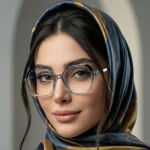 فریم عینک طبی مدل چند ضلعی زنانه