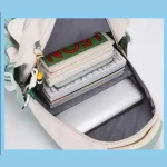 کیف مدرسه دخترانه مینیمال مدل سه تکه | ضدآب، سبک و جادار -جزئیات