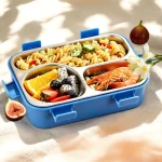 ظرف غذا استیل چند محفظه ای مینیمال نمای بالا